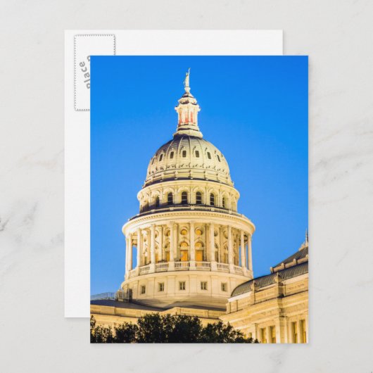 De V.S., Texas, Austin. De Bouw van het Capitool Briefkaart (Voorkant / Achterkant)