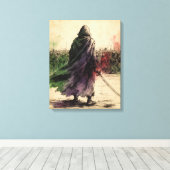De vaandeldrager van “Mohammed, boodschapper van A Canvas Afdruk (Insitu (Houten vloer))