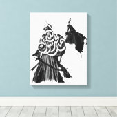 De Vaandrig van “Mohammed, Boodschapper van Allah Canvas Afdruk (Insitu (Houten vloer))