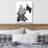 De Vaandrig van “Mohammed, Boodschapper van Allah Canvas Afdruk (Insitu (Slaapkamer))