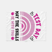 De vaardigheden zijn bij u testdag testdag leraren fleece deken (Voorkant (Horizontaal))