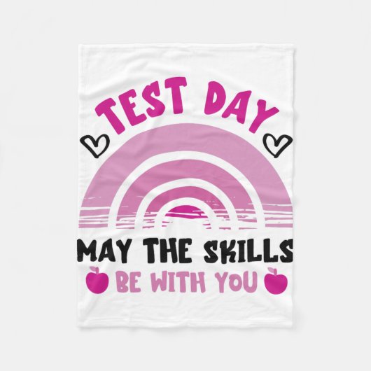 De vaardigheden zijn bij u testdag testdag leraren fleece deken (Voorkant)