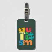 De vaardigheid van het autisme ziet de Abel niet h Bagagelabel (Voorkant (verticaal))