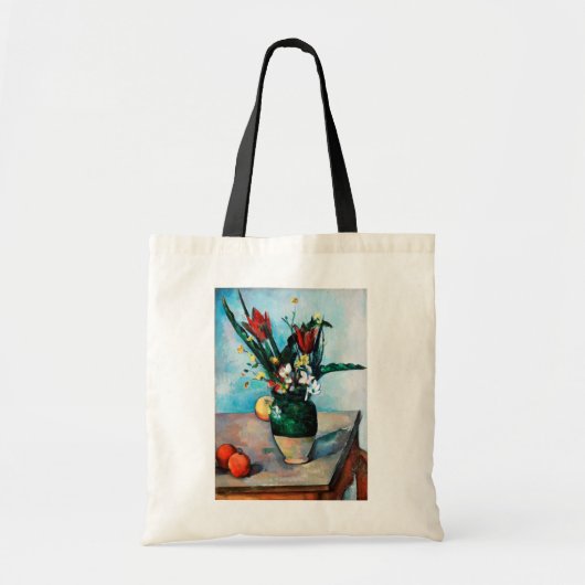De vaas met tulpen, Paul Cezanne Tote Bag (Voorkant)