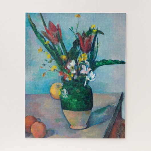 De vaas van tulpen van Paul Cezanne Legpuzzel (Verticaal)