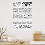 De Vacation Rental Owner Manifesto Poster (Keuken)