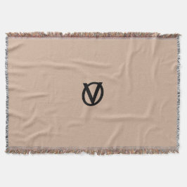 DE VACHT VAN HET LOGO VAN DE DOUANE WERPT DEKEN