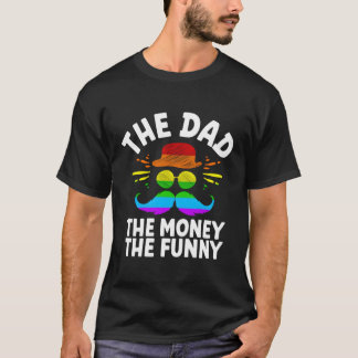De vader het geld de papa Humor vader geestig T-shirt