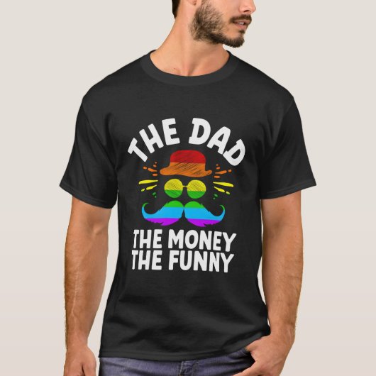 De vader het geld de papa Humor vader geestig T-shirt (Voorkant)