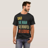 De vader het Man de dakdekker de legende T-shirt (Voorkant volledig)