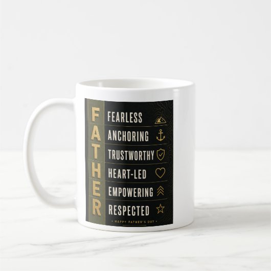 De Vader Standaard (Leeg Binnen) Koffiemok (Links)
