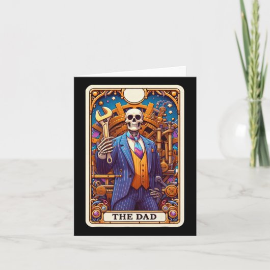 De vader Tarot Kaart Skelet Vaderdag Daddy Baba (Voorkant)