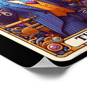 De vader Tarot Kaart Skelet Vaderdag Daddy Baba Poster (Hoek)