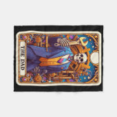 De Vader Tarotkaart Skelet Vaderdag Daddy Papa Fleece Deken (Voorkant (Horizontaal))
