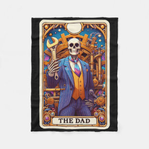 De Vader Tarotkaart Skelet Vaderdag Daddy Papa Fleece Deken