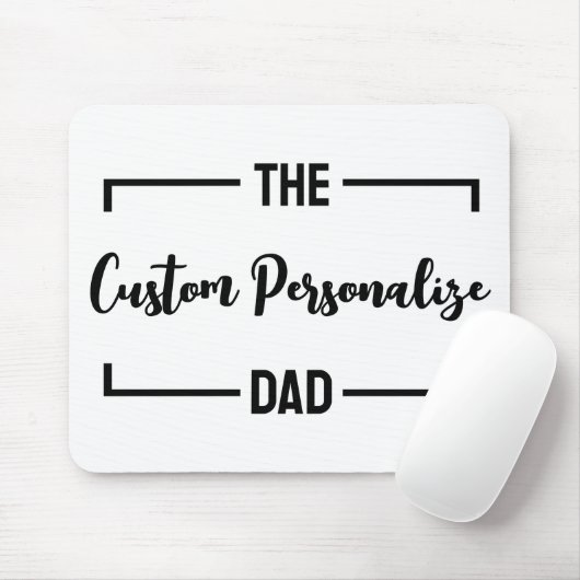 De vader Vaderdag vader verjaardag papa gewoonte Muismat (Met muis)
