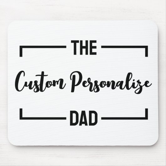 De vader Vaderdag vader verjaardag papa gewoonte Muismat (Voorkant)