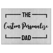De vader Vaderdag vader verjaardag papa gewoonte Snijplank (Voorkant)