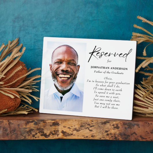 De vader van de afgestudeerde in de hemel voor Afs Fotoplaat (Zijkant)