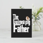 De vader van de cavia Pig Bedankkaart (Staand voorkant)