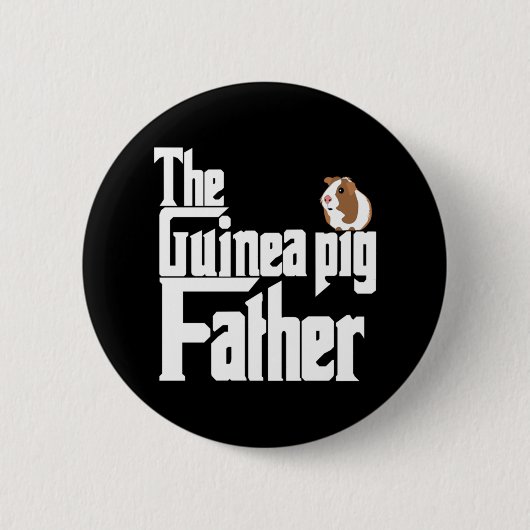 De vader van de cavia Pig Ronde Button 5,7 Cm (Voorkant)
