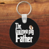 De vader van de cavia Pig Sleutelhanger (Voorkant)