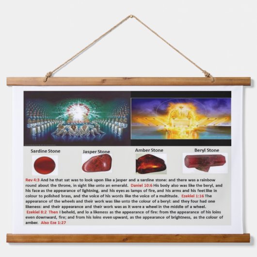 DE VADER VAN DE HEMEL VISAGE HANGEND WANDKLEED (Voorkant)