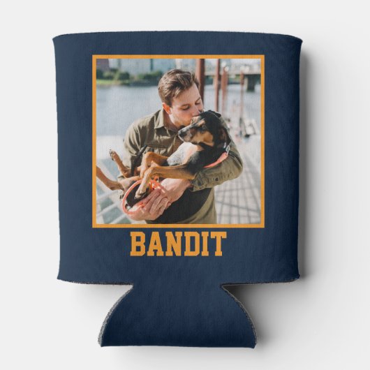 De vader van de hond droeg grafisch blikjeskoeler (Achterkant)