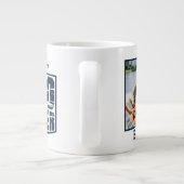 De vader van de hond droeg grafisch grote koffiekop (Achterkant)