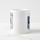 De vader van de hond droeg grafisch grote koffiekop (Voorkant)