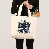 De vader van de hond droeg grafisch grote tote bag (Voorkant (product))
