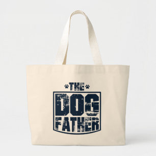 De vader van de hond droeg grafisch grote tote bag