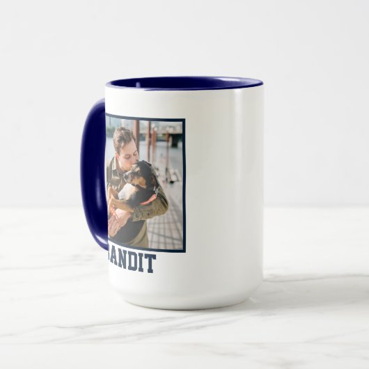 De vader van de hond droeg grafisch mok (Voorkant links)