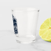 De vader van de hond droeg grafisch shot glas (Rechts)