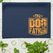 De vader van de hond droeg grafisch theedoek (Gevouwen)