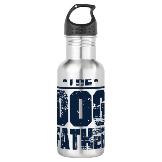 De vader van de hond droeg grafisch waterfles (Voorkant)