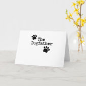 De vader van de hond vader vader Mannen Funny Vade Kaart (Gele Bloem)