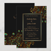 De vader van de uitnodiging tot het huwelijk van P (Voorkant / Achterkant)