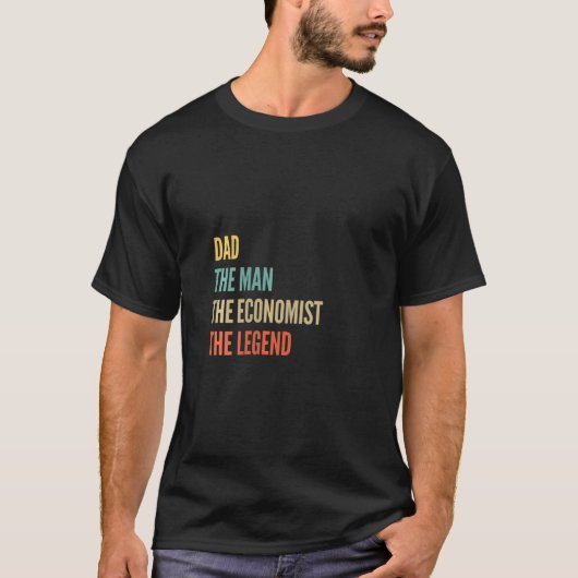 De vader van de vrouw het Man de econoom de Legend T-shirt (Voorkant)