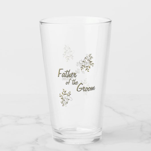 De vader van het bruidegom glas (Achterkant)