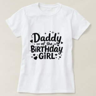 De vader van het roze meisje t-shirt