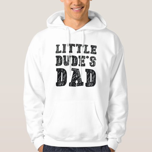 De vader van Little Dude Hoodie (Voorkant)