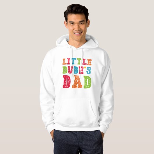 De vader van Little Man Hoodie (Voorkant volledig)