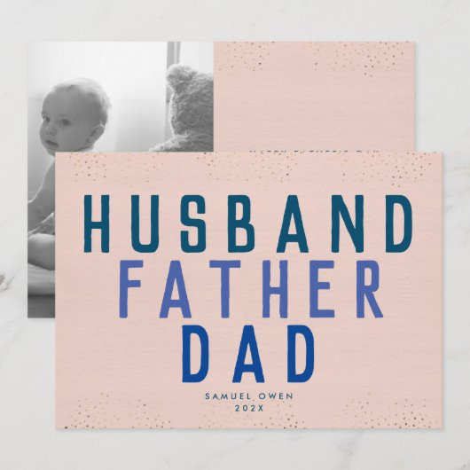 De Vaderdag van het Manuscript van de ontwerper he Aankondiging (Voorkant / Achterkant)