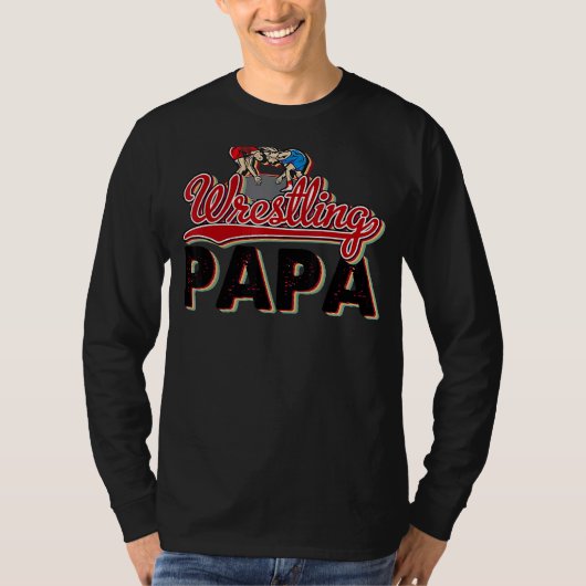 De  vaderdag van Papa Retro T-shirt (Voorkant)