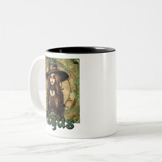De Vagus Witch Tweekleurige Koffiemok (Voorkant links)