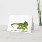 De Vakantie/de Kerstkaart van de gekko - SRF Feestdagen Kaart (Achterkant)