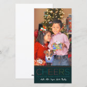 De vakantie en Kerstmis JUICHEN kaart toe (Voorkant / Achterkant)