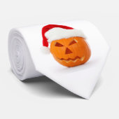 De vakantie haasten (Santa Pumpkin} Stropdas (Opgerold)