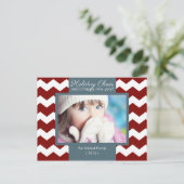 De vakantie juicht de Vakantie van de Foto van de Feestdagenkaart (Staand voorkant)